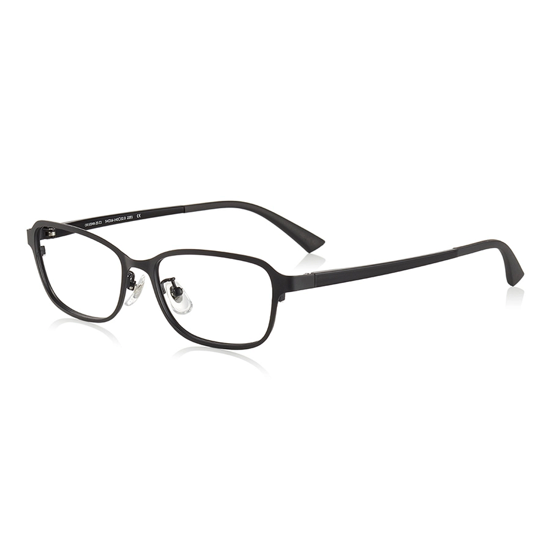 OWNDAYS | ESSENTIAL Matte Black Full Rim Square left side