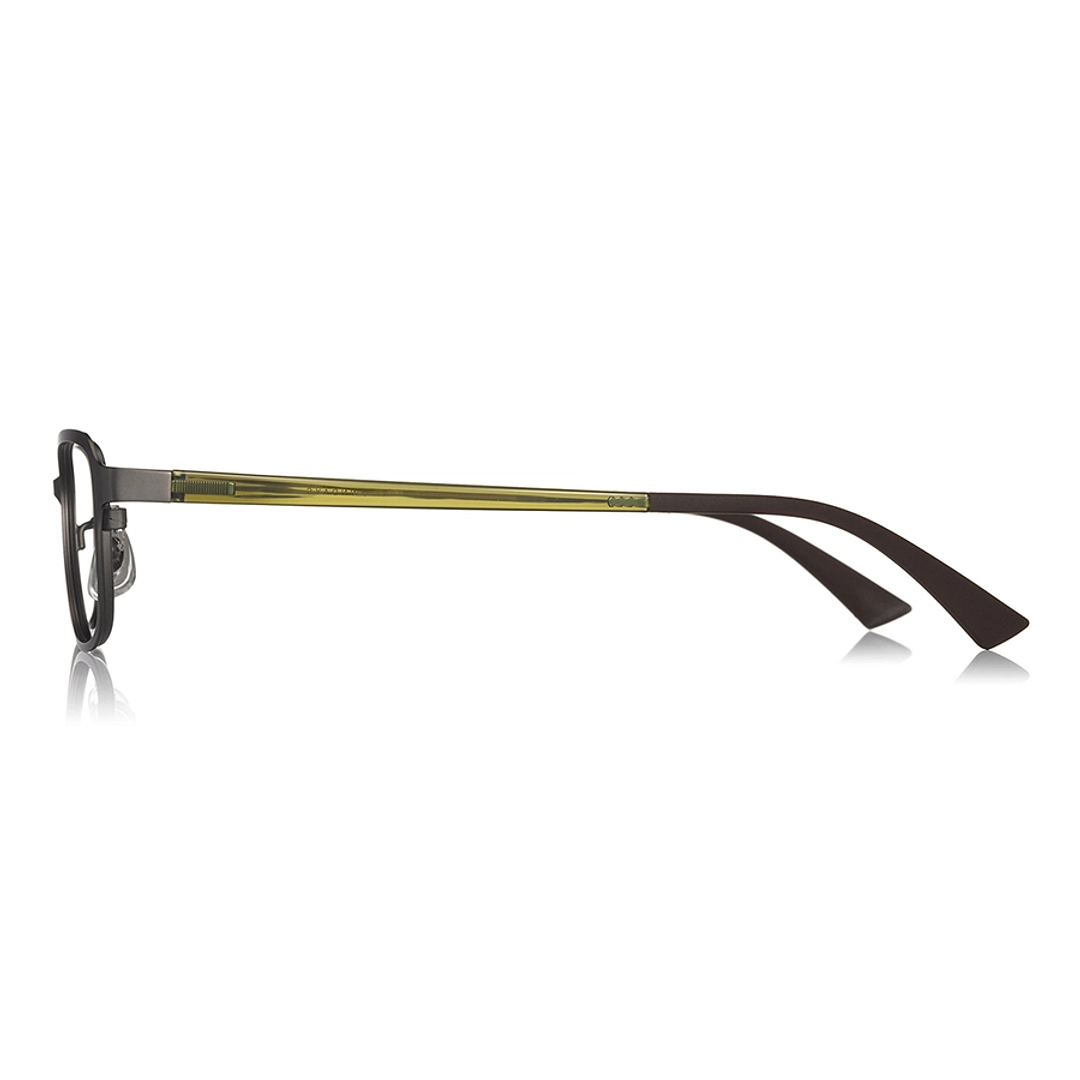 OWNDAYS | ESSENTIAL Mid Gunmetal Full Rim Rectangle left side