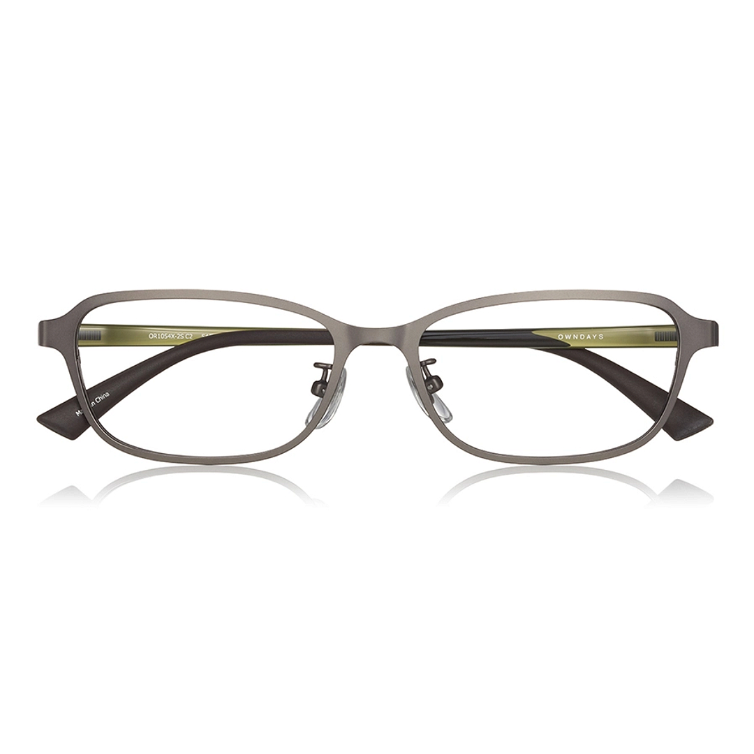 OWNDAYS | ESSENTIAL Mid Gunmetal Full Rim Rectangle right side