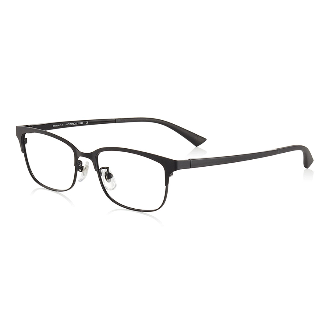 OWNDAYS | ESSENTIAL Black Full Rim Rectangle left side