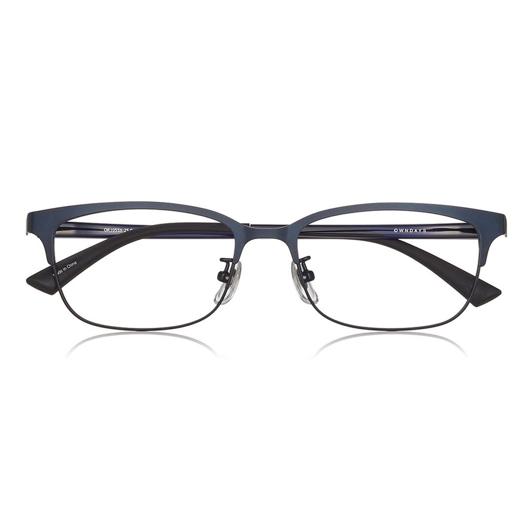 OWNDAYS | ESSENTIAL Navy Blue Full Rim Rectangle right side