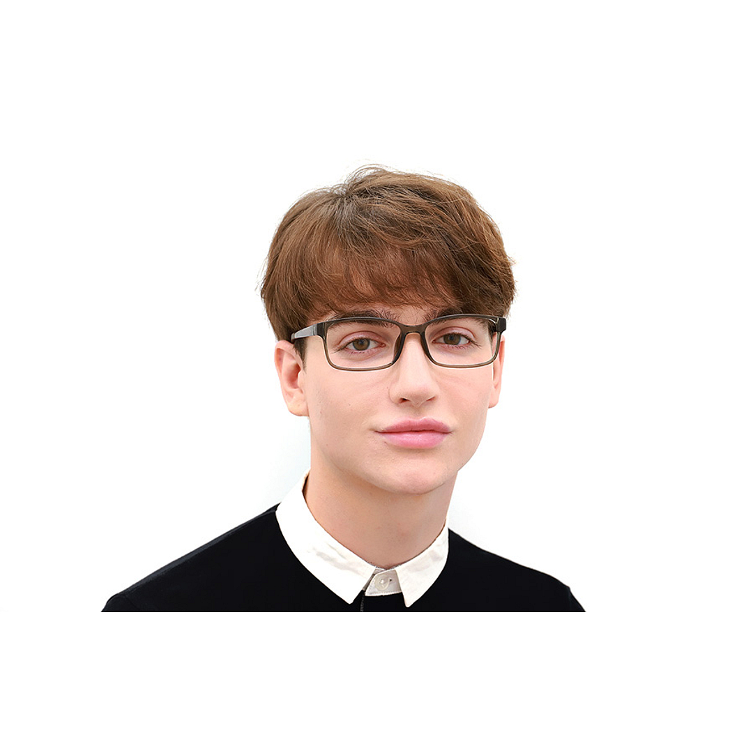 OWNDAYS | ESSENTIAL Black Full Rim Rectangle right side