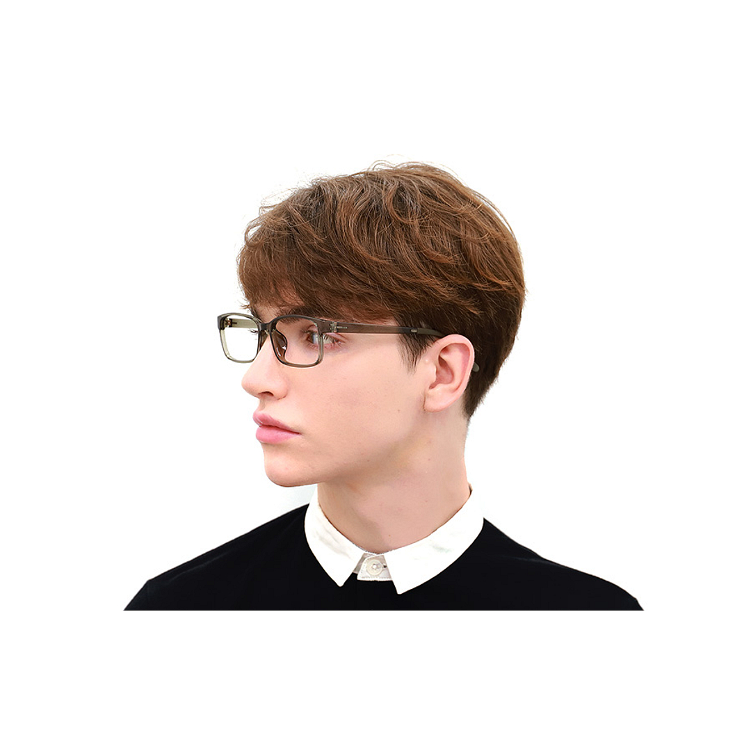 OWNDAYS | ESSENTIAL Black Full Rim Rectangle left side