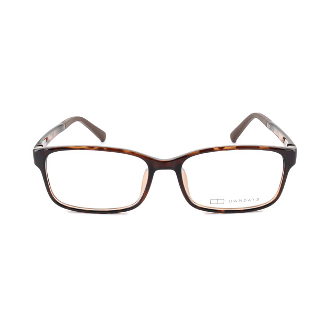 OWNDAYS | ESSENTIAL Light Brown Full Rim Rectangle right side