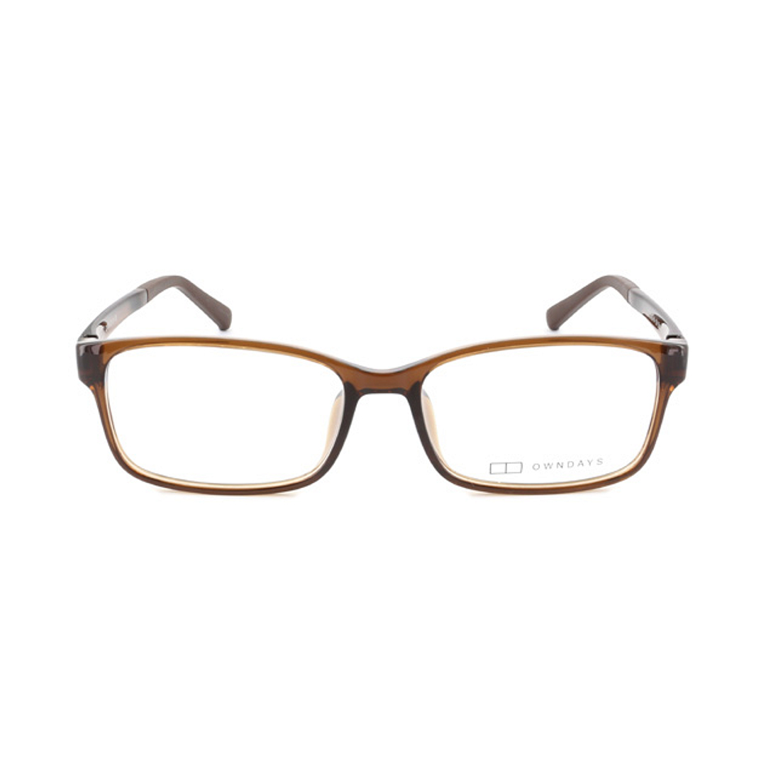 OWNDAYS | ESSENTIAL Light Brown Full Rim Rectangle right side