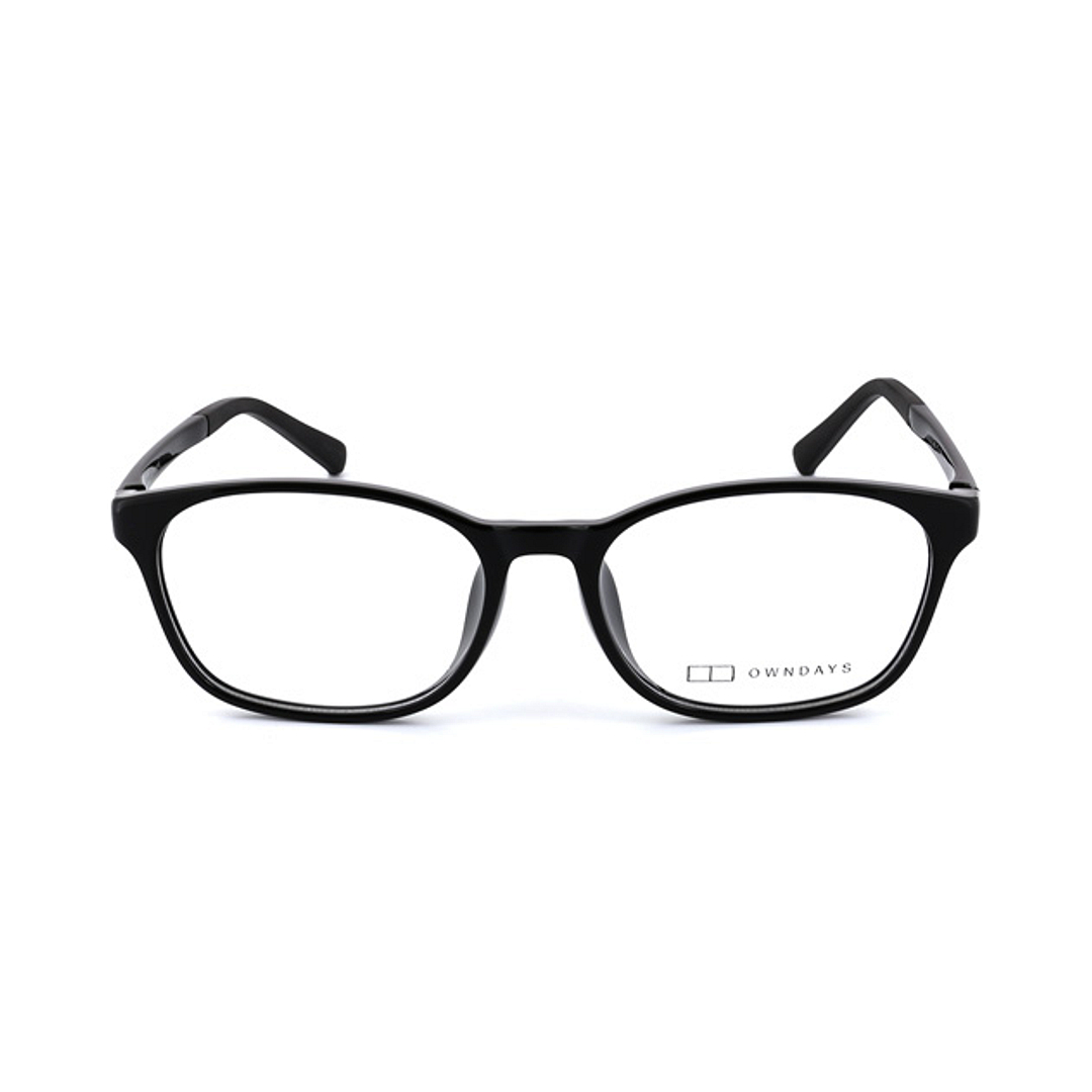 OWNDAYS | ESSENTIAL Black Full Rim Boston right side