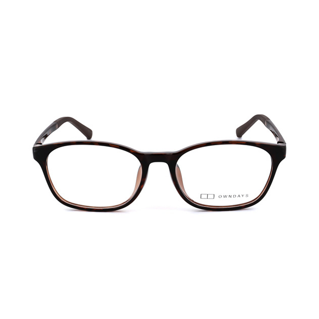 OWNDAYS | ESSENTIAL Light Brown Full Rim Boston right side