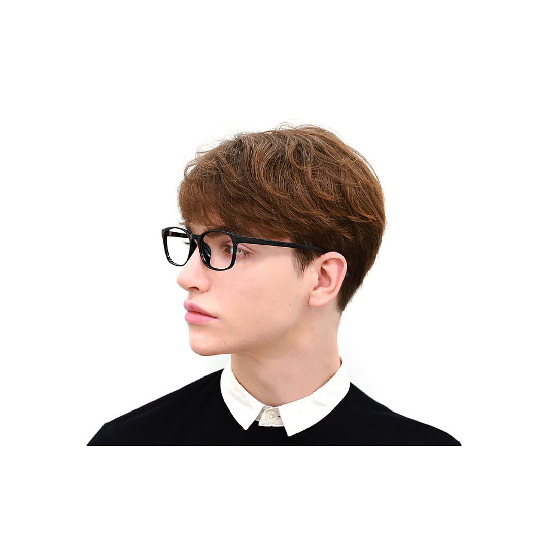 OWNDAYS | ESSENTIAL Light Brown Full Rim Boston left side