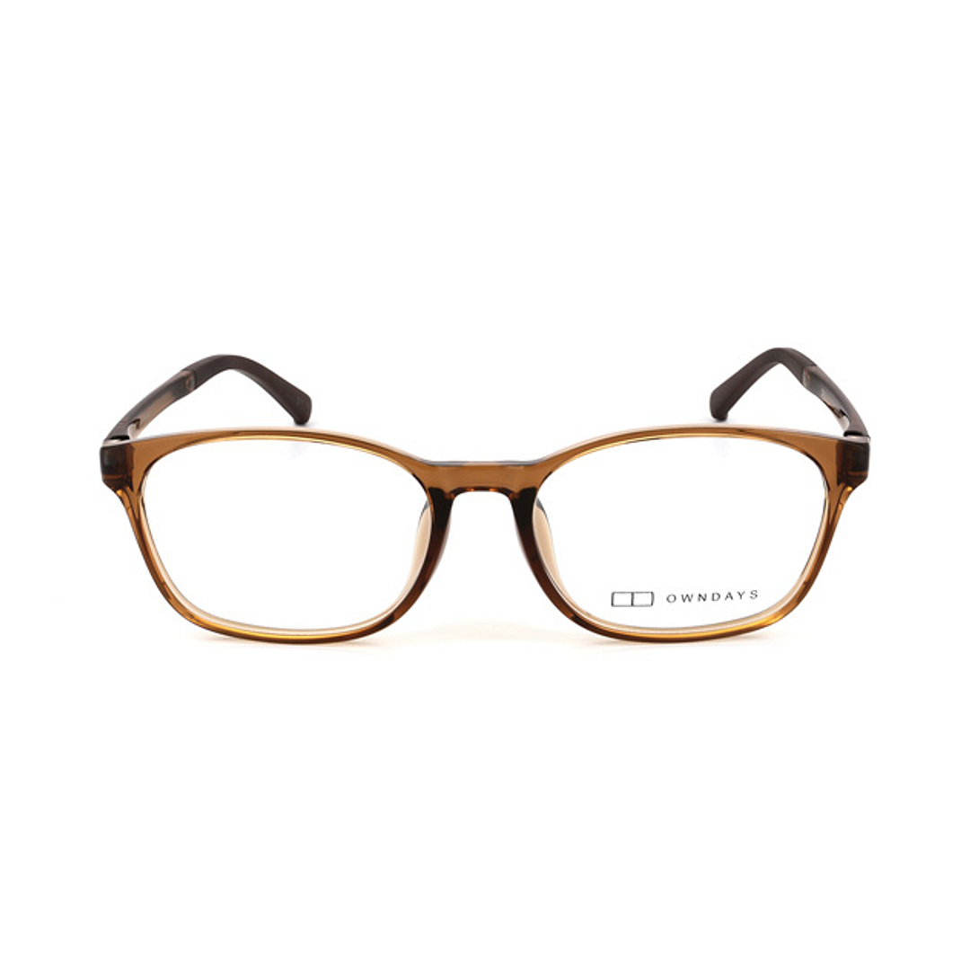 OWNDAYS | ESSENTIAL Light Brown Full Rim Boston right side