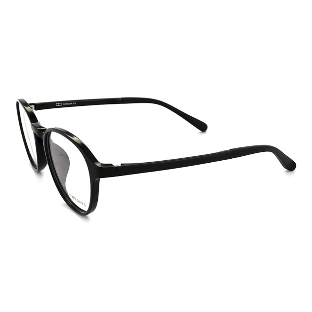 OWNDAYS | ESSENTIAL Black Full Rim Boston right side