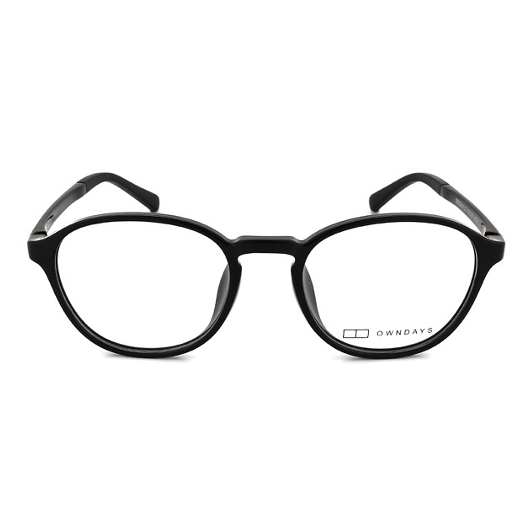 OWNDAYS | ESSENTIAL Black Full Rim Boston right side