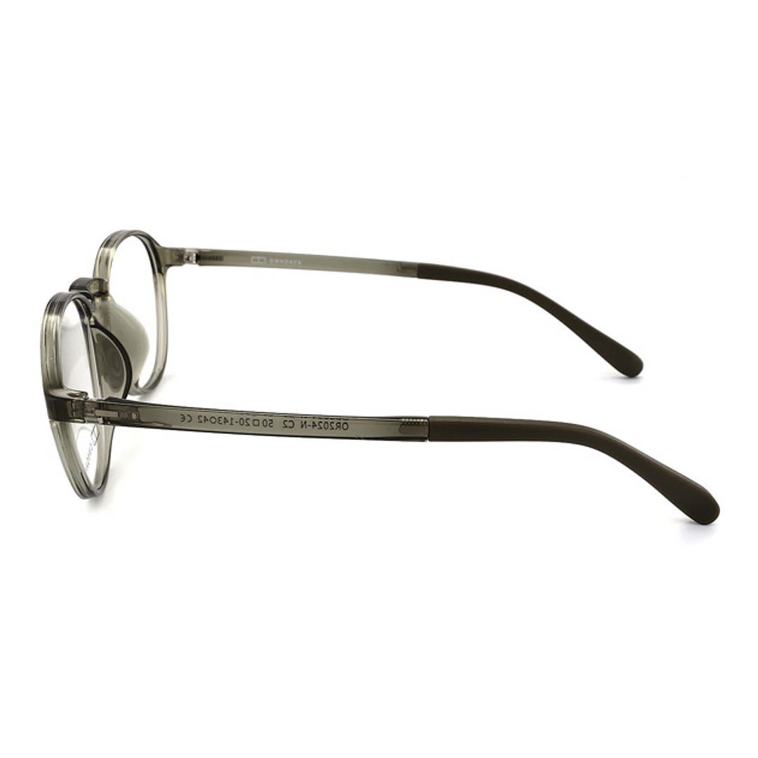 OWNDAYS | ESSENTIAL Crystal Transparent Full Rim Boston left side