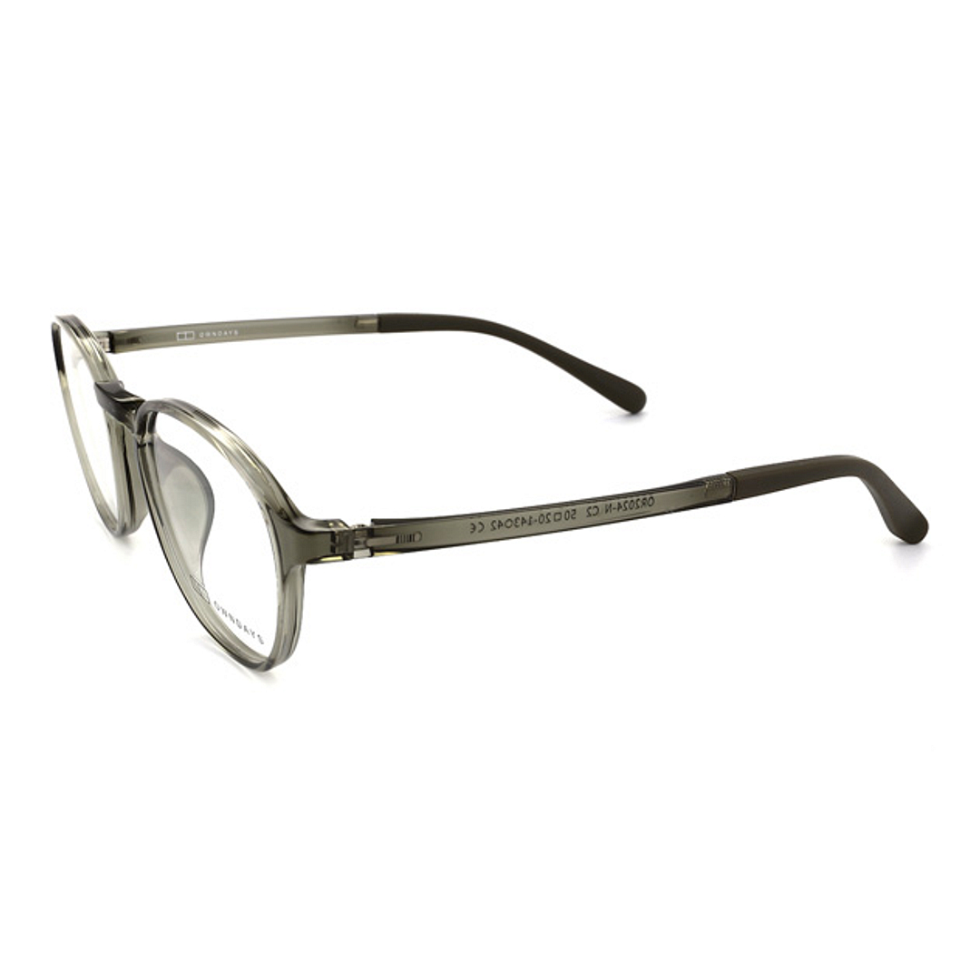 OWNDAYS | ESSENTIAL Crystal Transparent Full Rim Boston right side