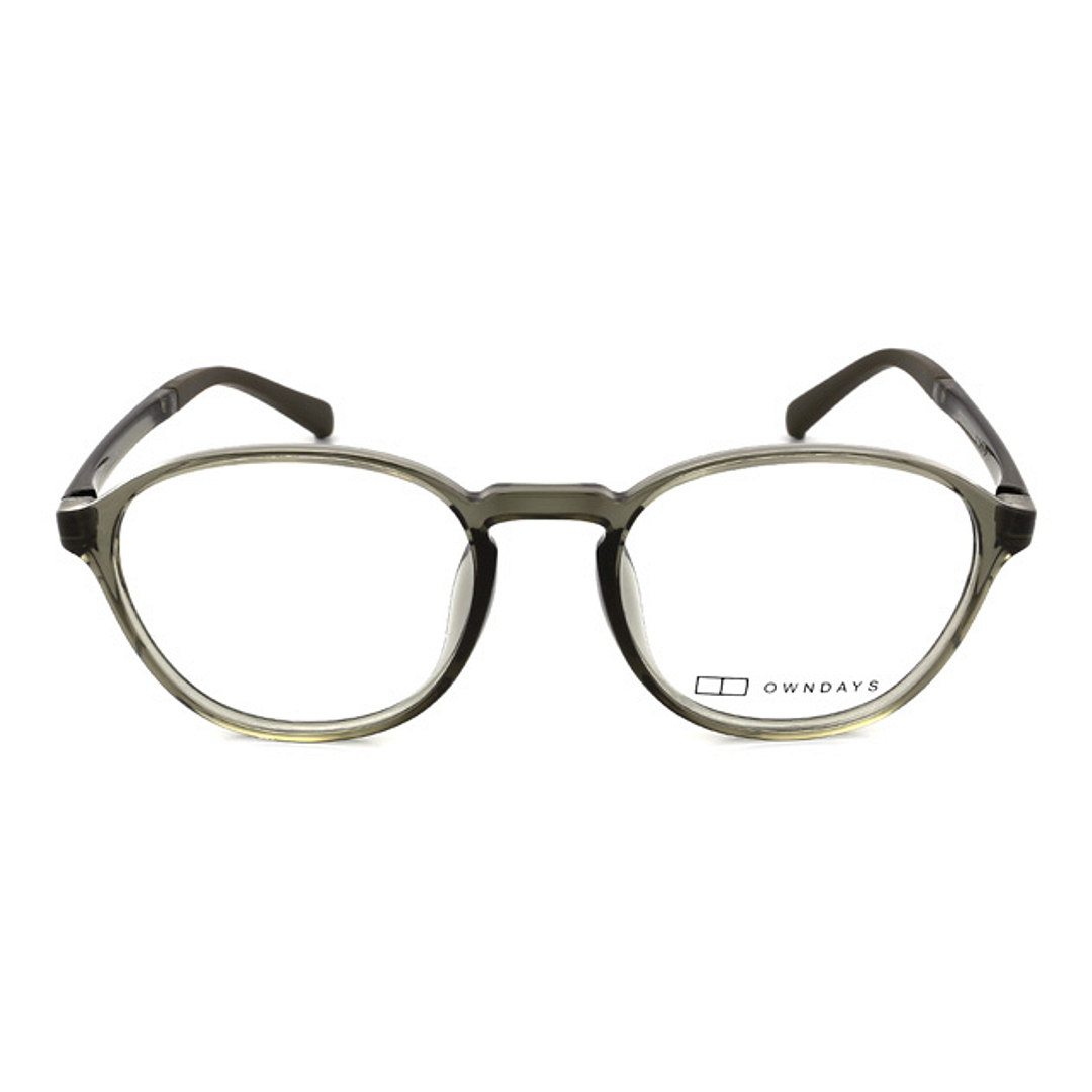 OWNDAYS | ESSENTIAL Crystal Transparent Full Rim Boston right side