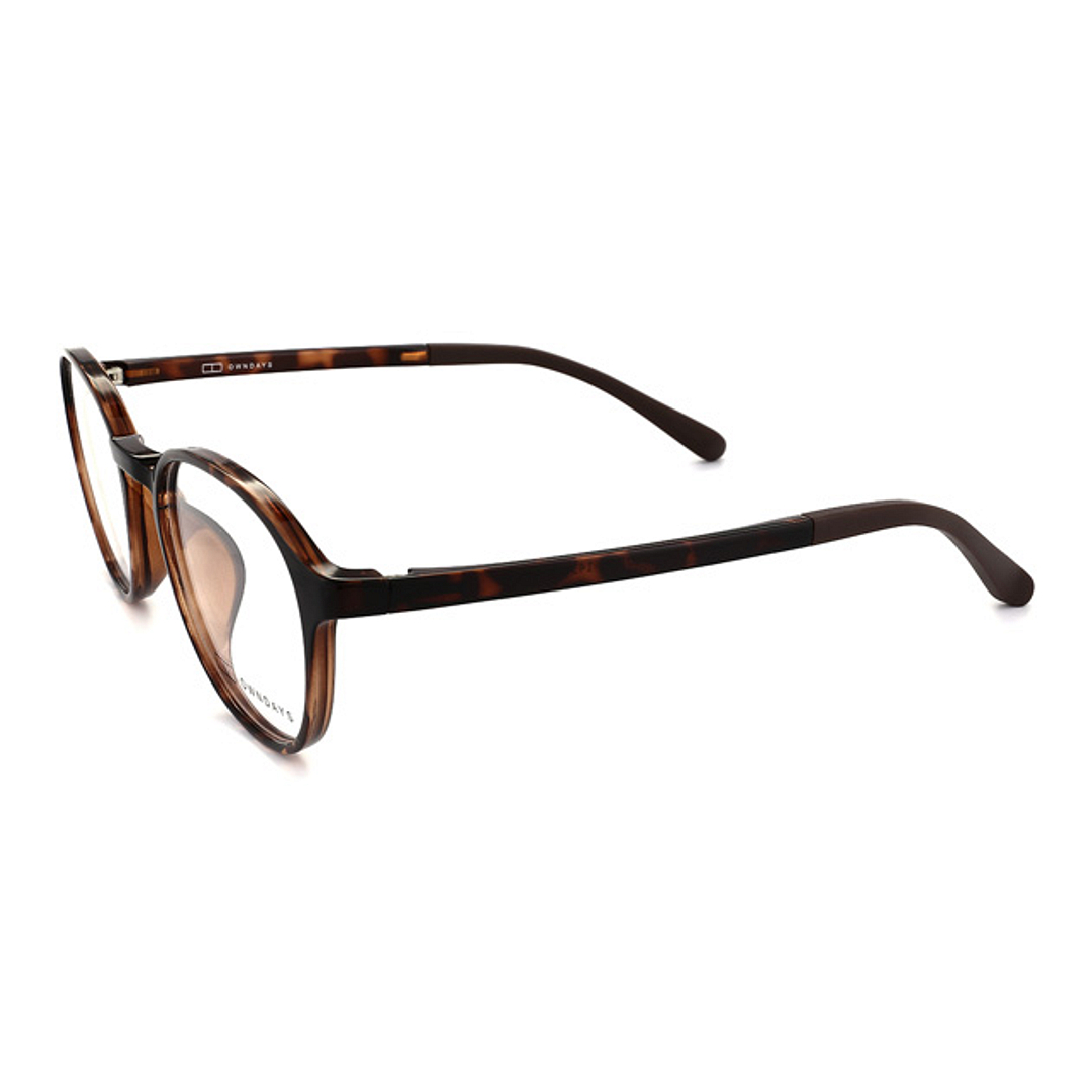 OWNDAYS | ESSENTIAL Light Brown Full Rim Boston right side