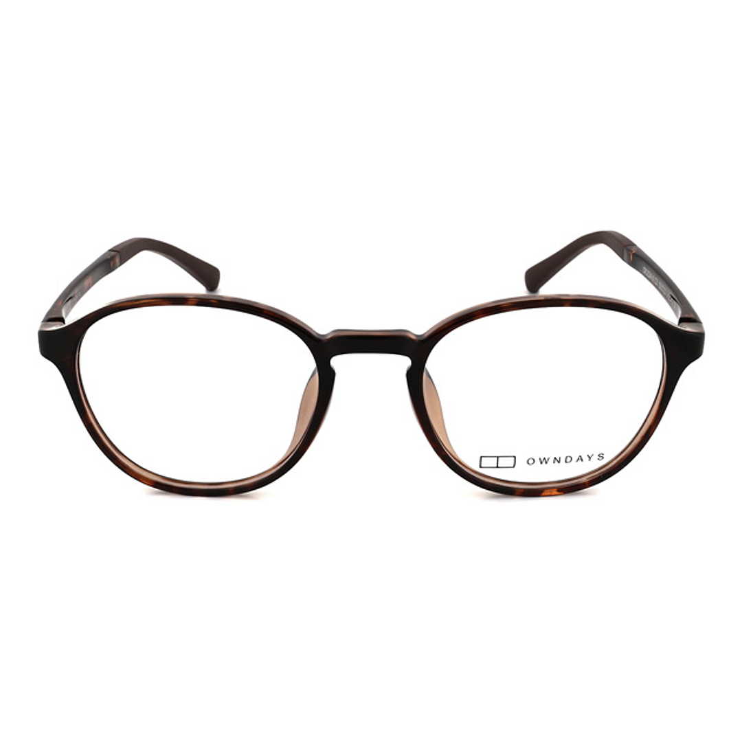 OWNDAYS | ESSENTIAL Light Brown Full Rim Boston right side