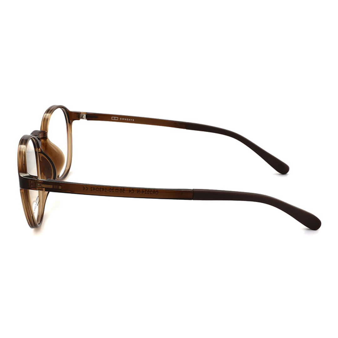 OWNDAYS | ESSENTIAL Light Brown Full Rim Boston left side