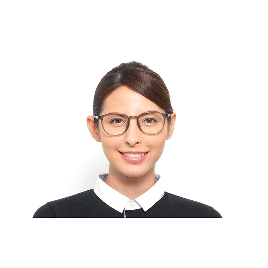 OWNDAYS | ESSENTIAL Light Gray Full Rim Boston right side