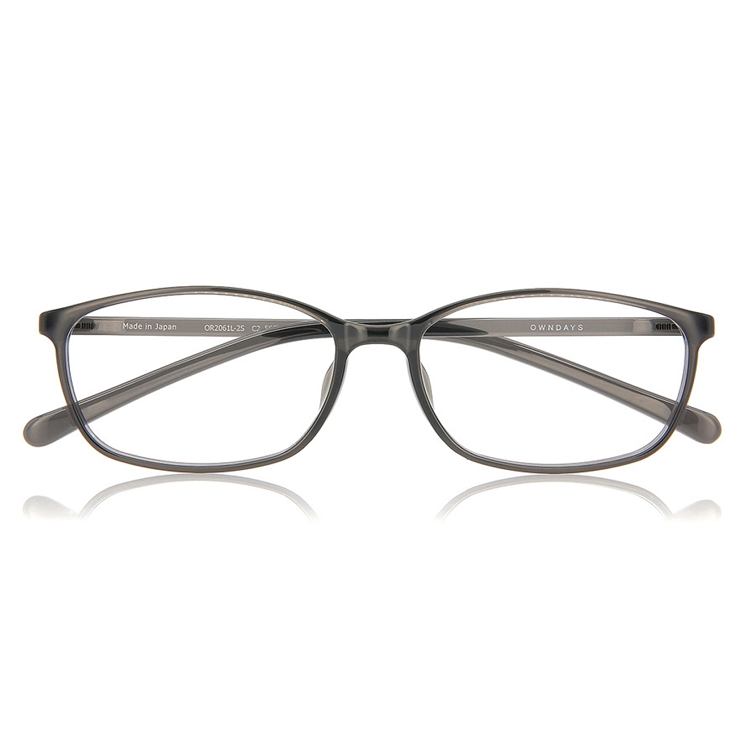OWNDAYS | ESSENTIAL Light Gray Full Rim Rectangle right side
