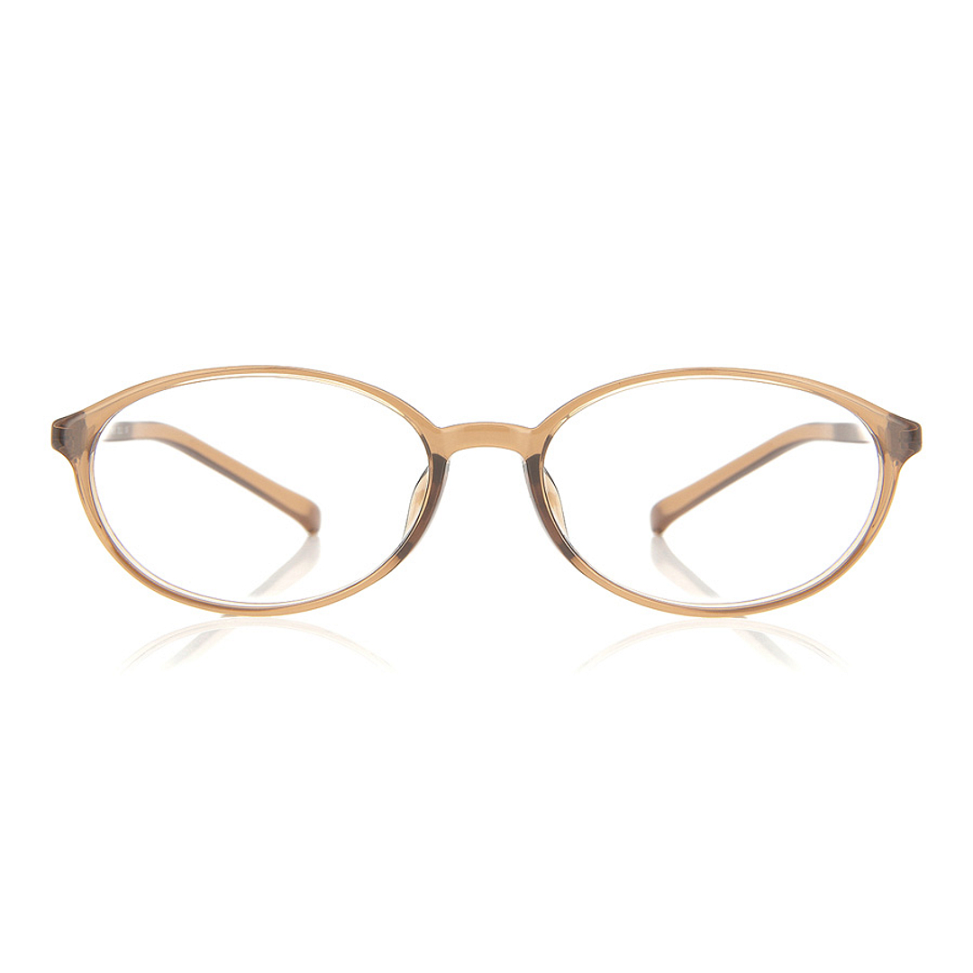 OWNDAYS | ESSENTIAL Beige Full Rim Oval right side