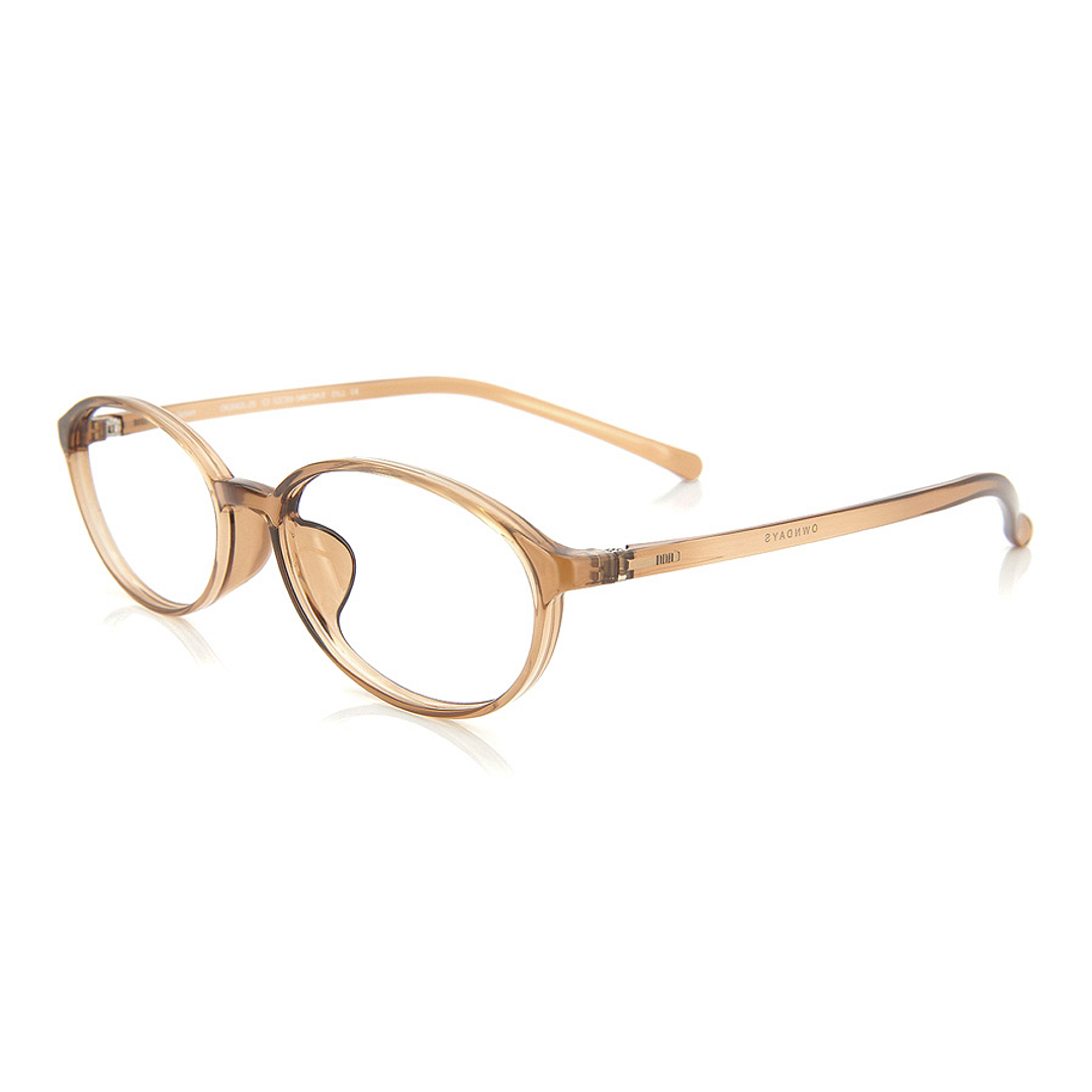 OWNDAYS | ESSENTIAL Beige Full Rim Oval left side