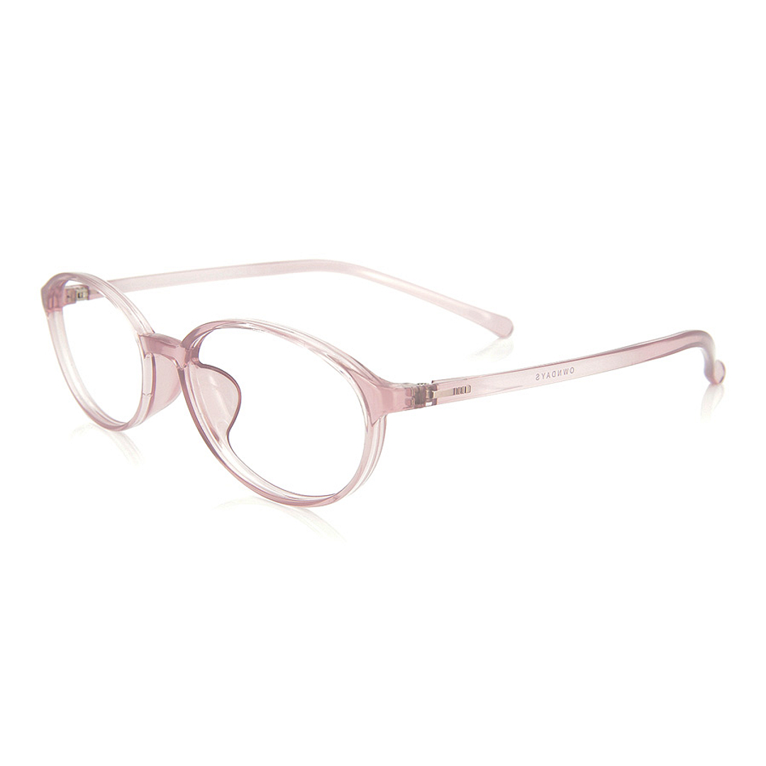 OWNDAYS | ESSENTIAL Pink Full Rim Oval left side