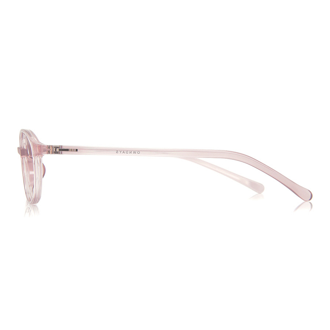 OWNDAYS | ESSENTIAL Pink Full Rim Oval left side