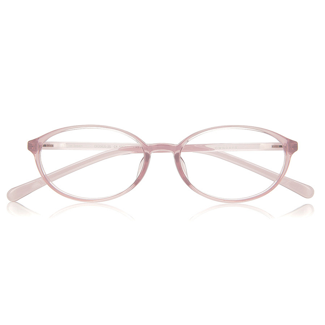 OWNDAYS | ESSENTIAL Pink Full Rim Oval right side