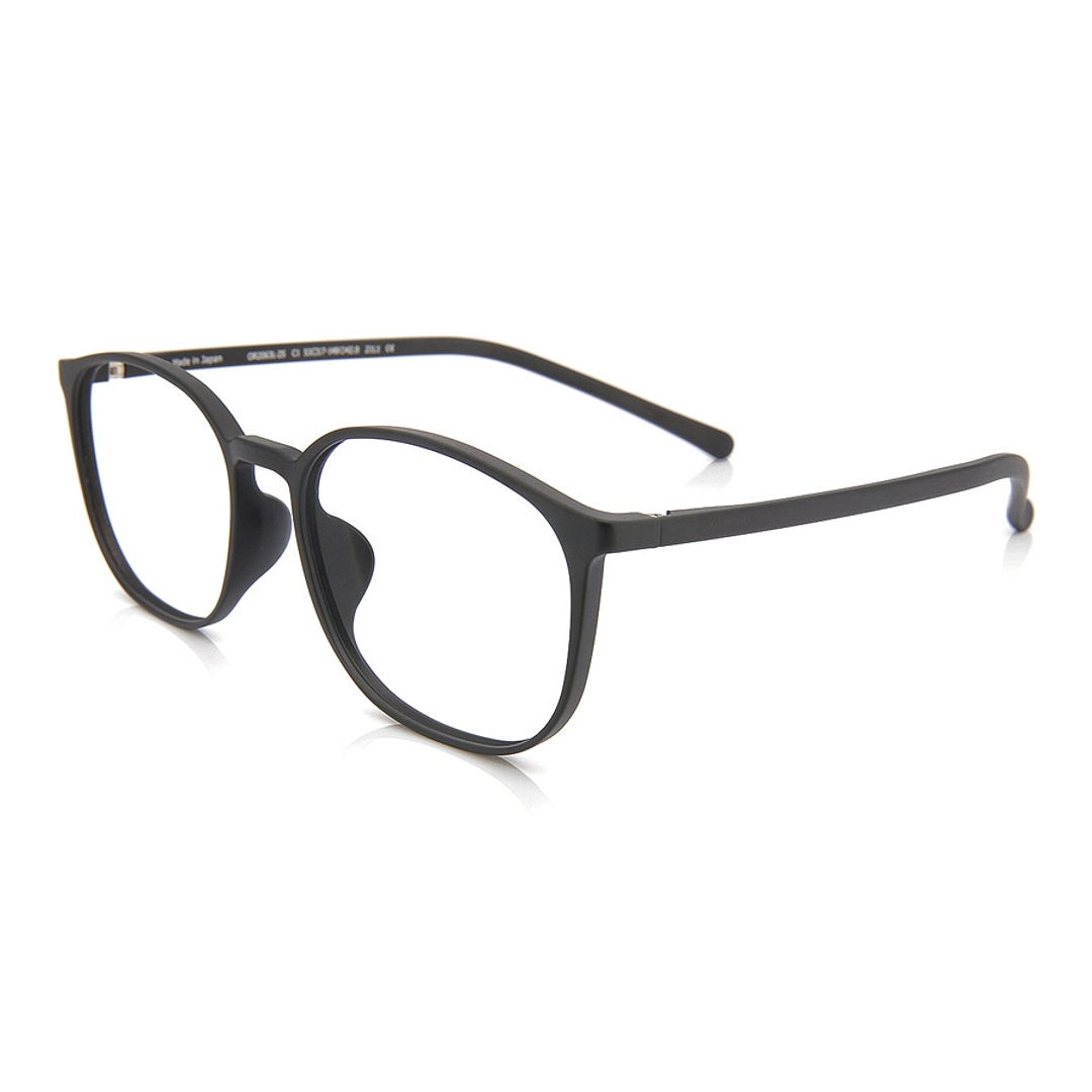 OWNDAYS | ESSENTIAL Matte Black Full Rim Wellington left side