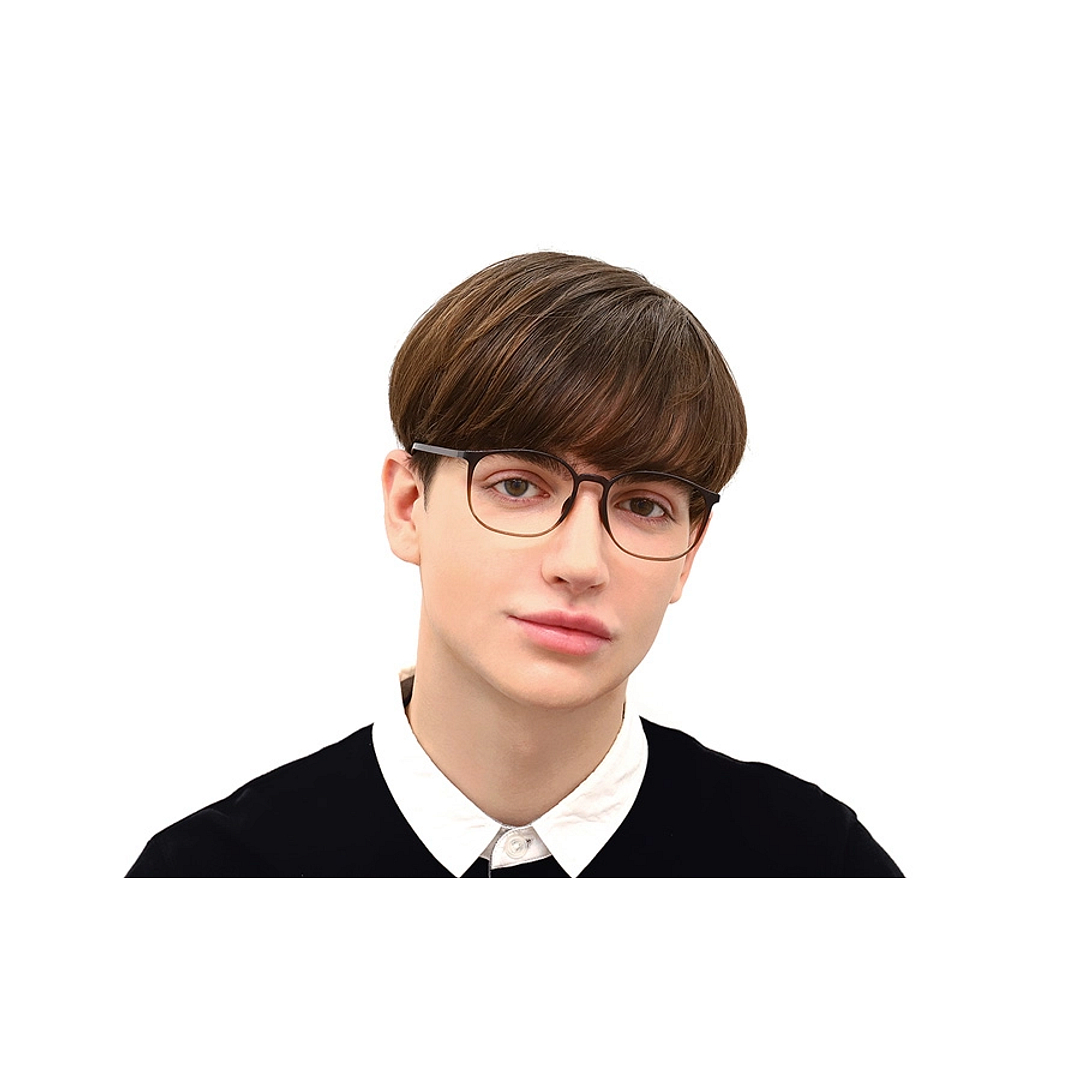 OWNDAYS | ESSENTIAL Matte Black Full Rim Wellington left side