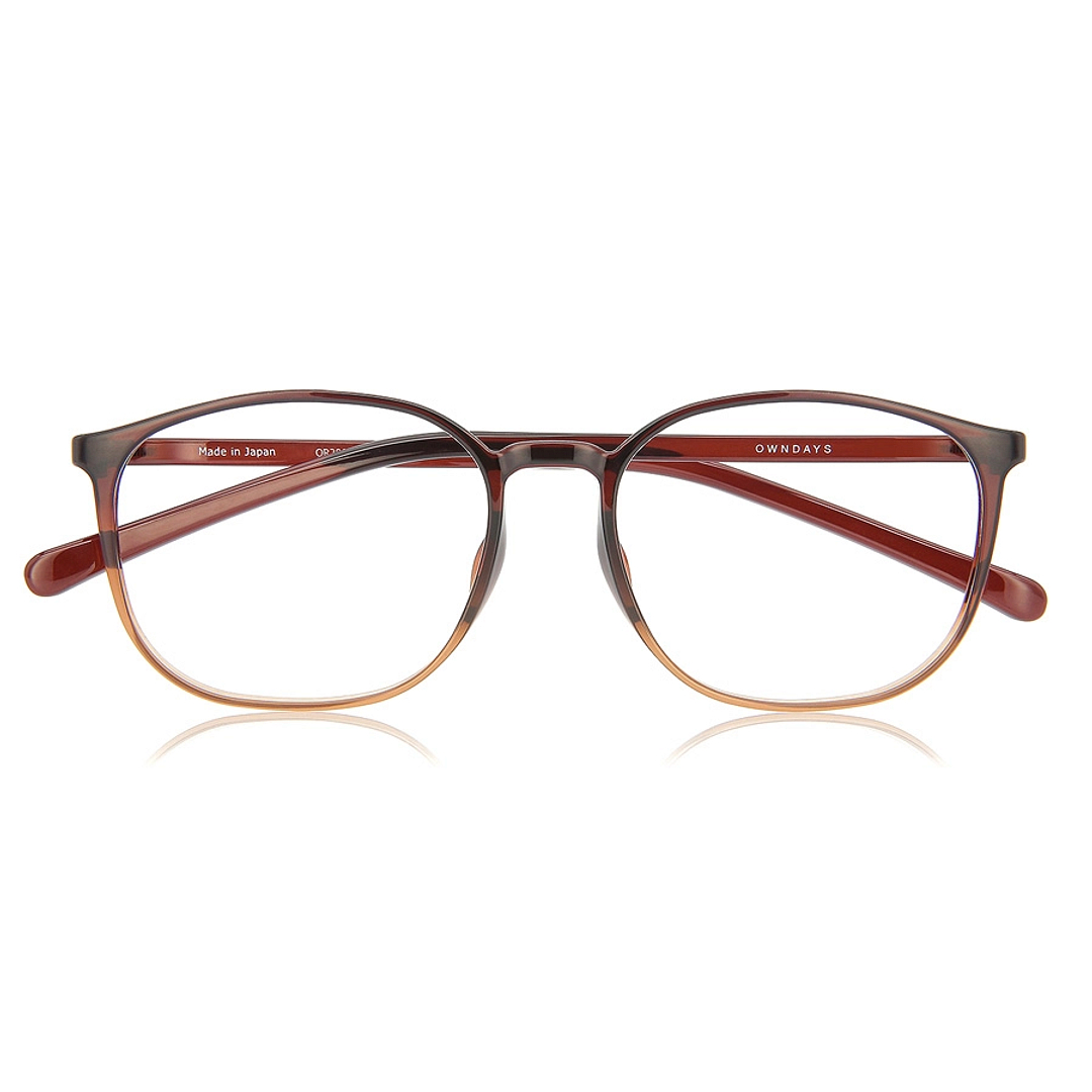 OWNDAYS | ESSENTIAL Brown Full Rim Wellington right side