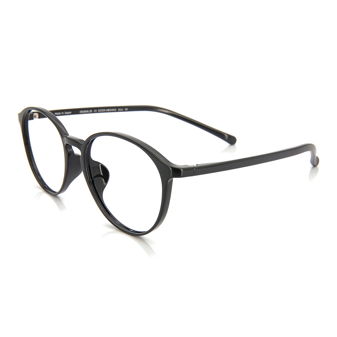OWNDAYS | ESSENTIAL Black Full Rim Boston left side
