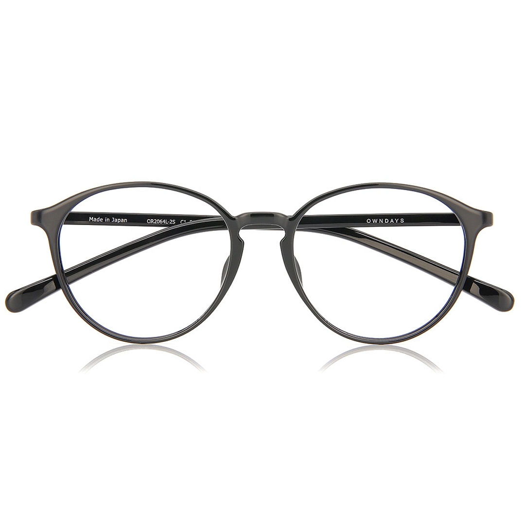 OWNDAYS | ESSENTIAL Black Full Rim Boston right side