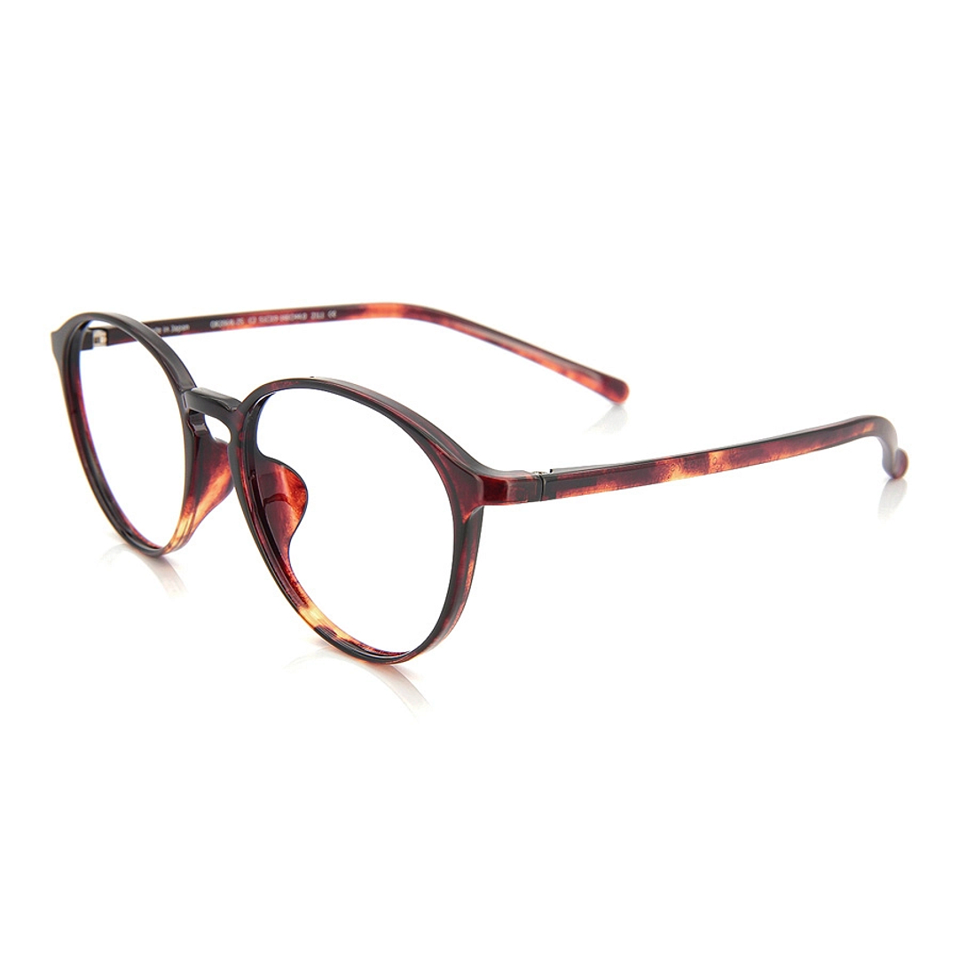 OWNDAYS | ESSENTIAL Brown Demi Full Rim Boston left side