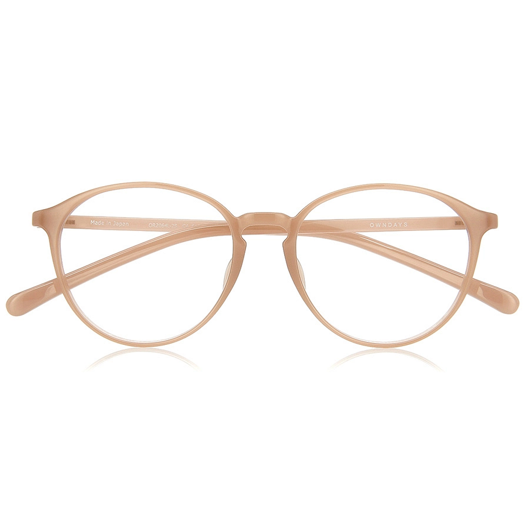 OWNDAYS | ESSENTIAL Beige Full Rim Boston right side