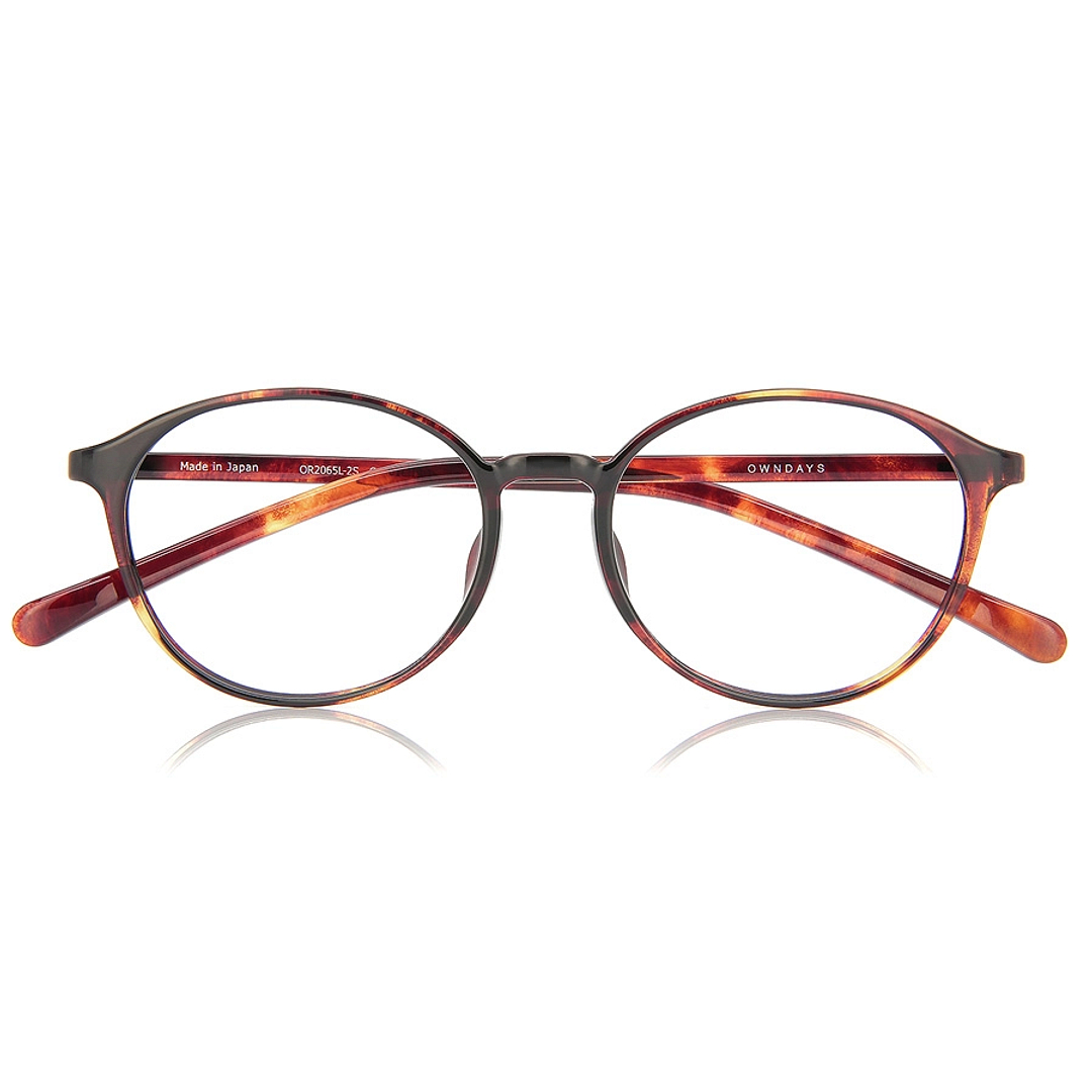 OWNDAYS | ESSENTIAL Brown Demi Full Rim Boston right side