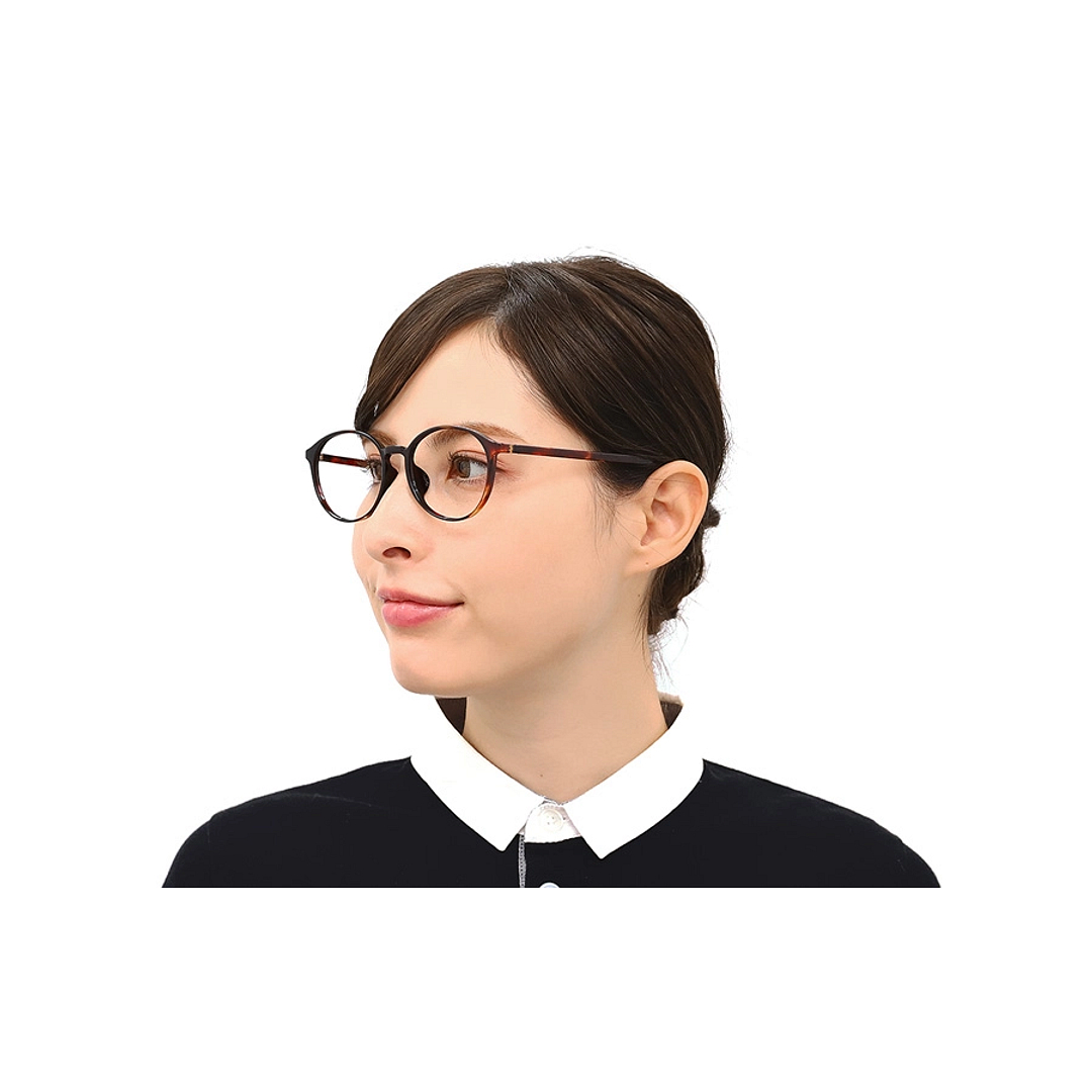 OWNDAYS | ESSENTIAL Brown Demi Full Rim Boston right side