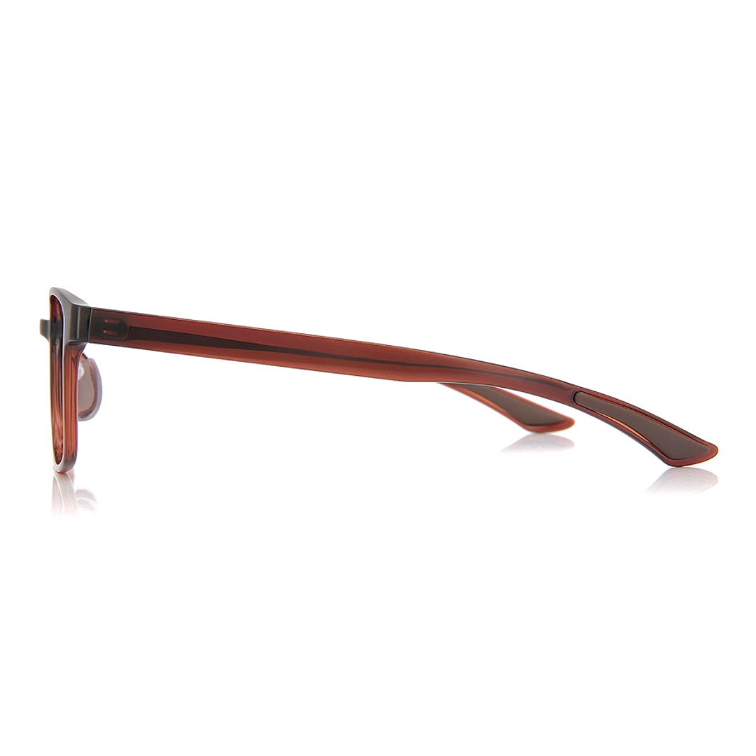 OWNDAYS | ESSENTIAL Light Brown Full Rim Rectangle left side