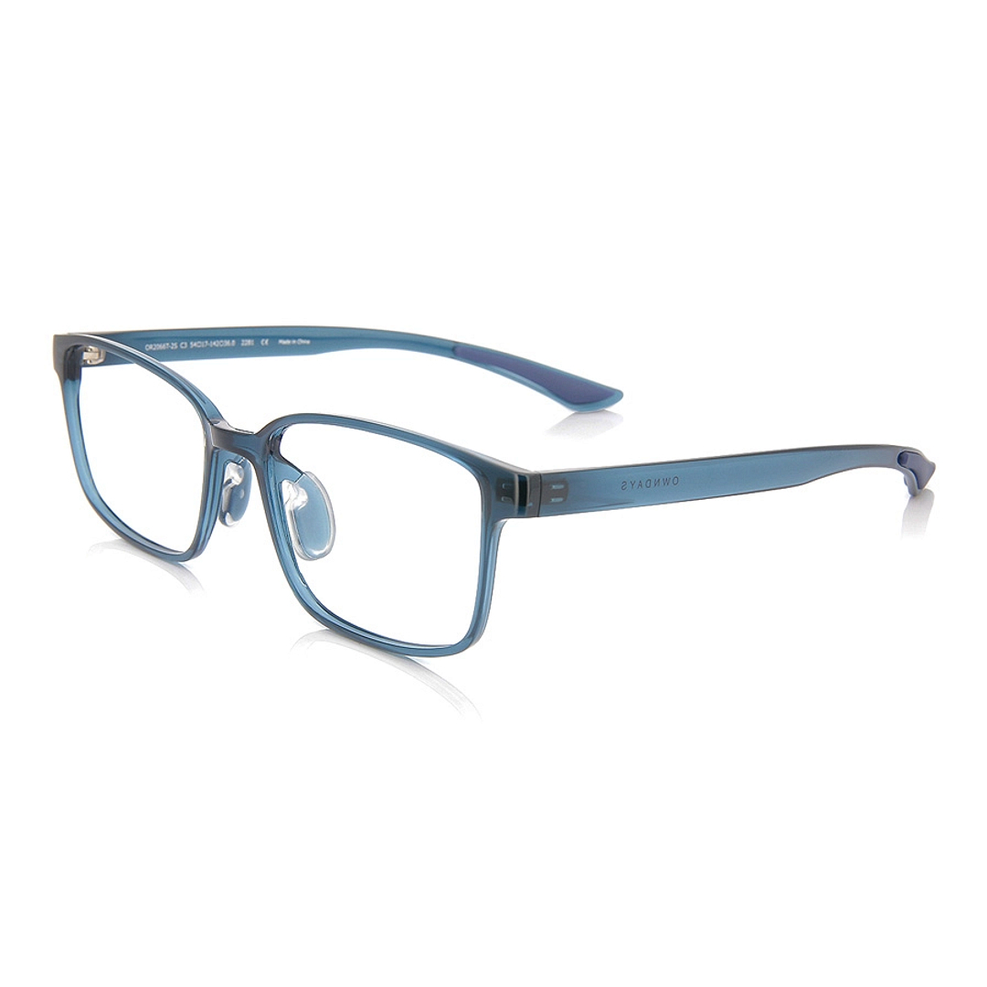 OWNDAYS | ESSENTIAL Navy Blue Full Rim Rectangle left side