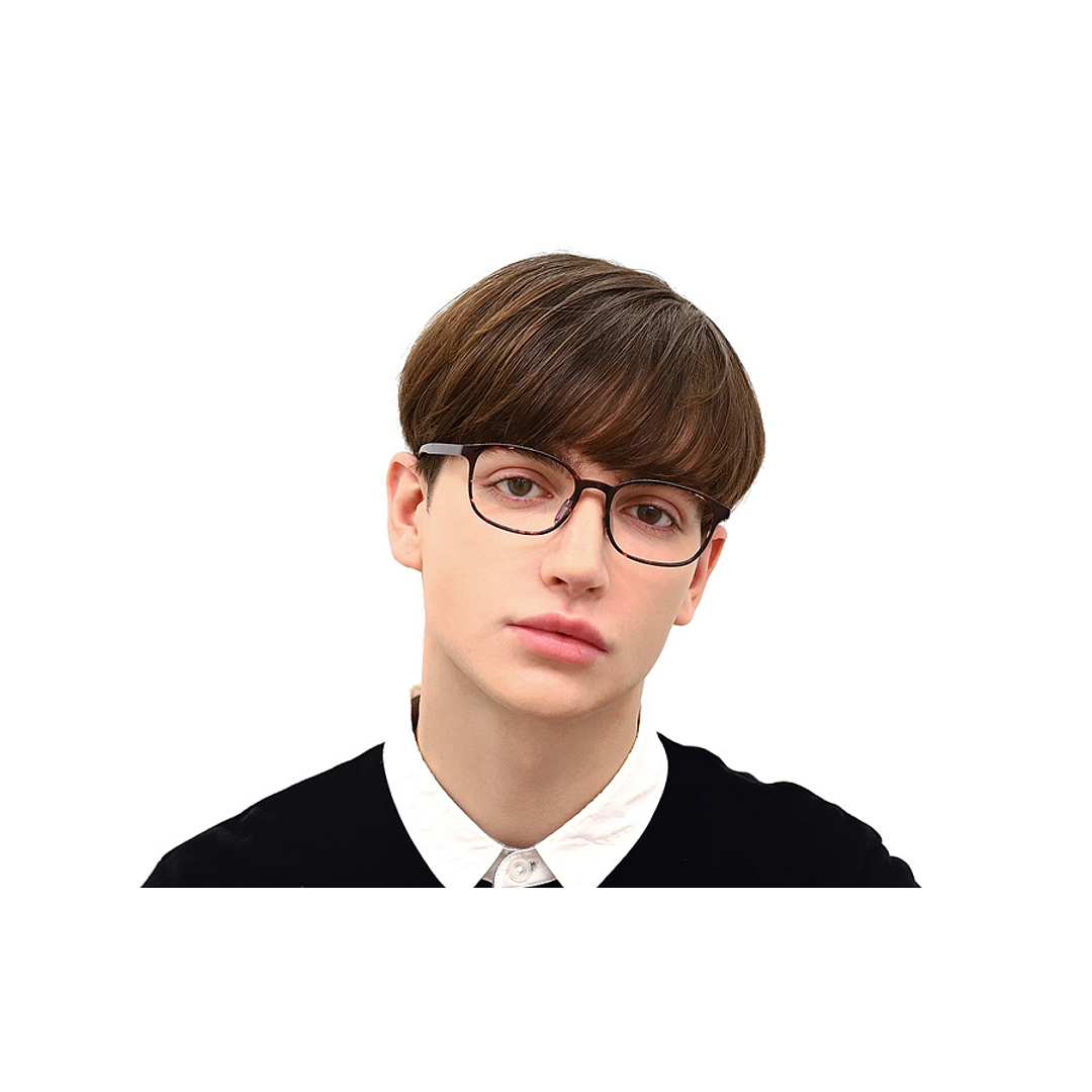 OWNDAYS | ESSENTIAL Black Full Rim Wellington left side