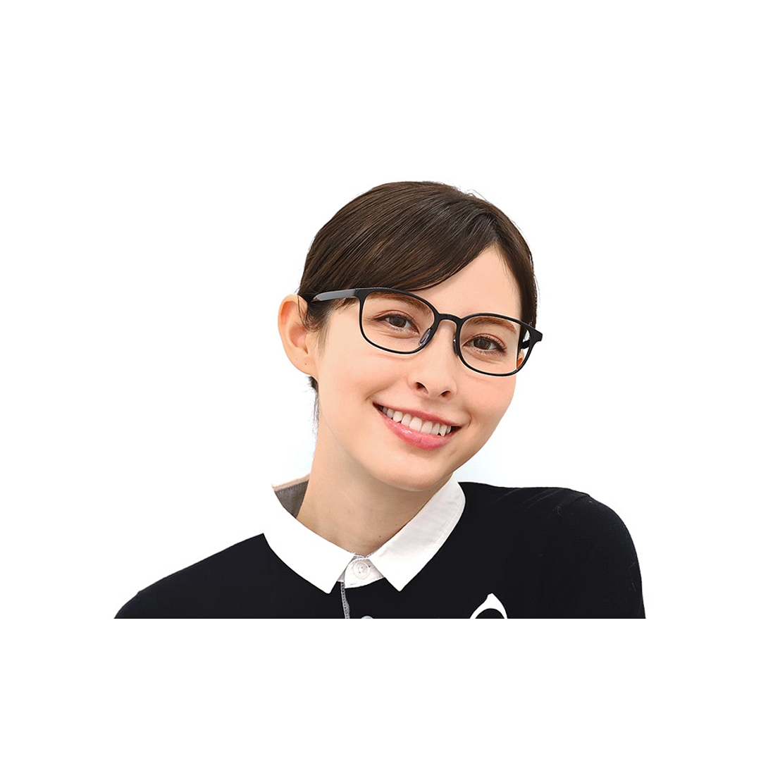 OWNDAYS | ESSENTIAL Black Full Rim Wellington left side