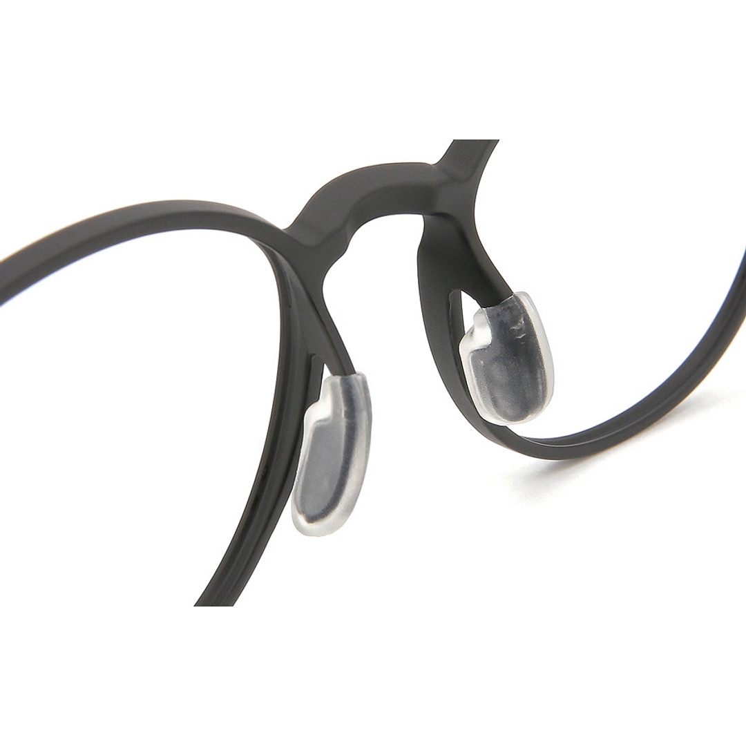 OWNDAYS | ESSENTIAL Matte Black Full Rim Boston left side