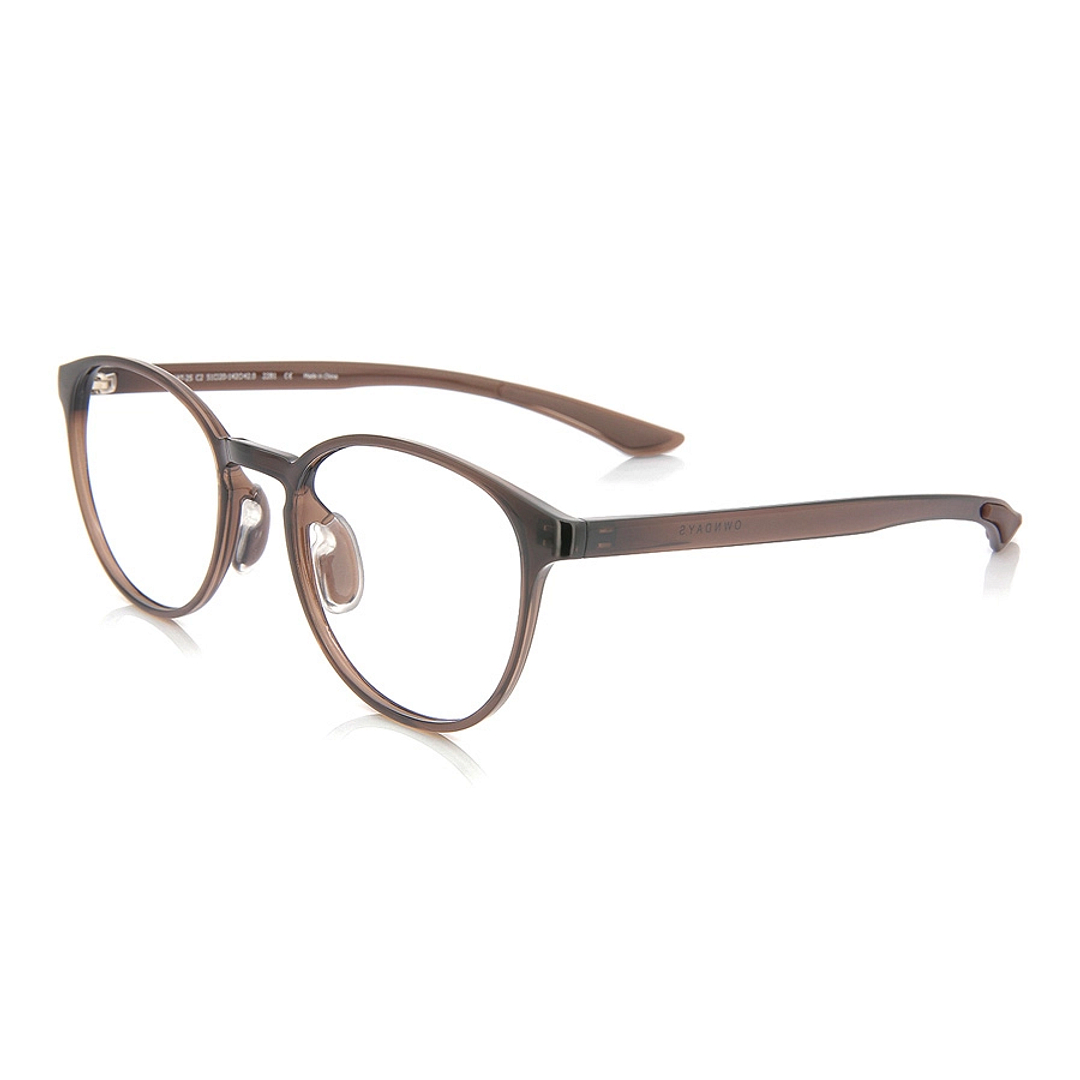 OWNDAYS | ESSENTIAL Brown Full Rim Boston left side