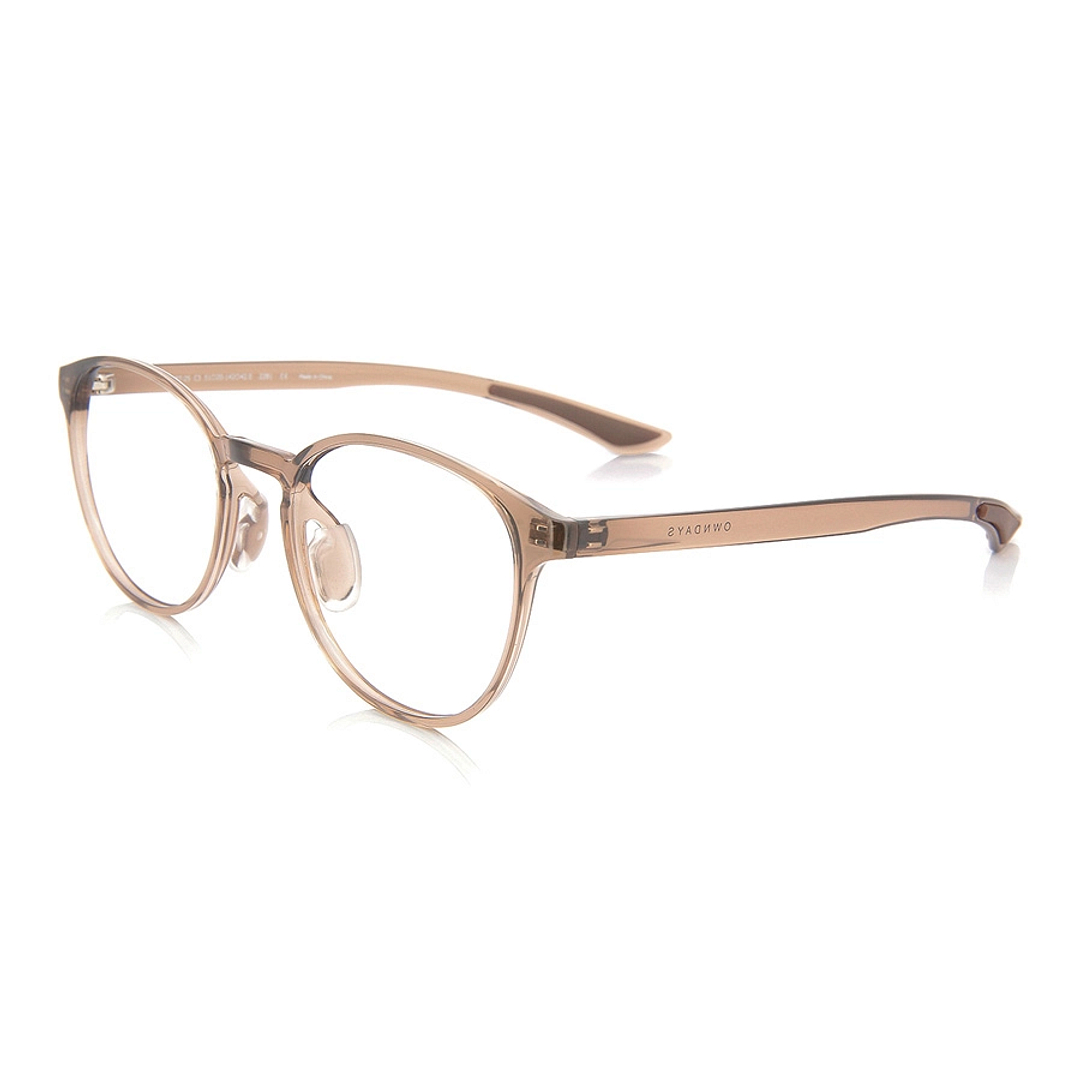 OWNDAYS | ESSENTIAL Light Brown Full Rim Boston left side