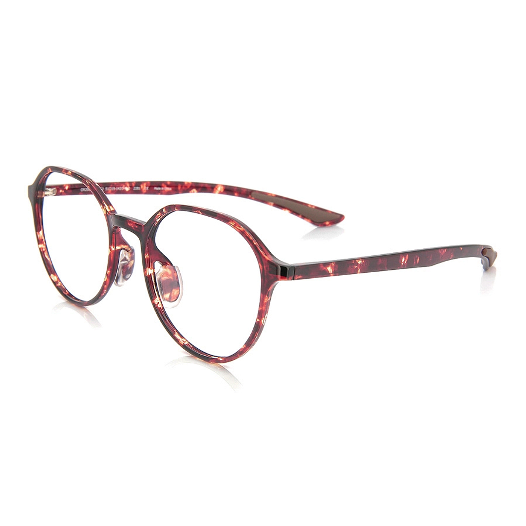 OWNDAYS | ESSENTIAL Light Brown Full Rim Boston left side