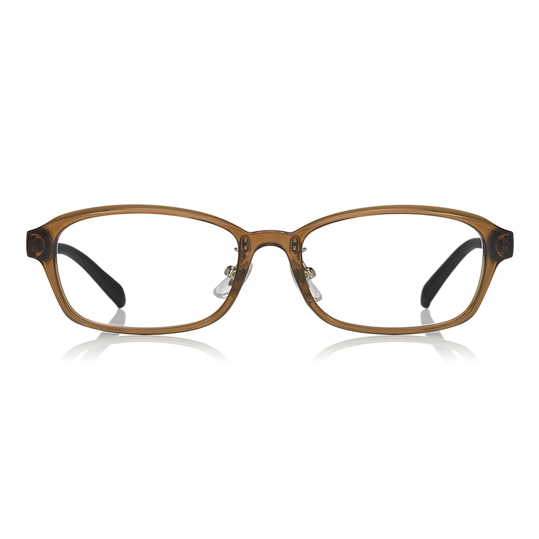 OWNDAYS | ESSENTIAL Light Brown Full Rim Rectangle right side