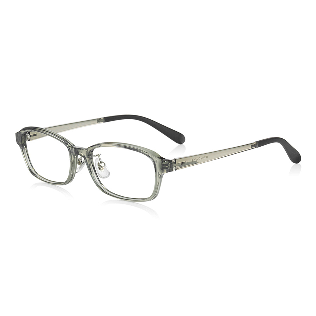 OWNDAYS | ESSENTIAL Tan Brown Full Rim Rectangle left side