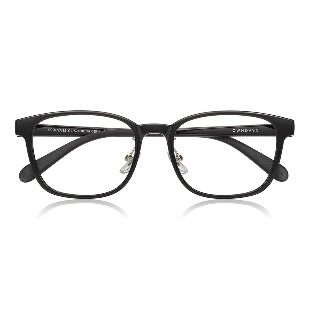 OWNDAYS | ESSENTIAL Black Full Rim Wellington right side