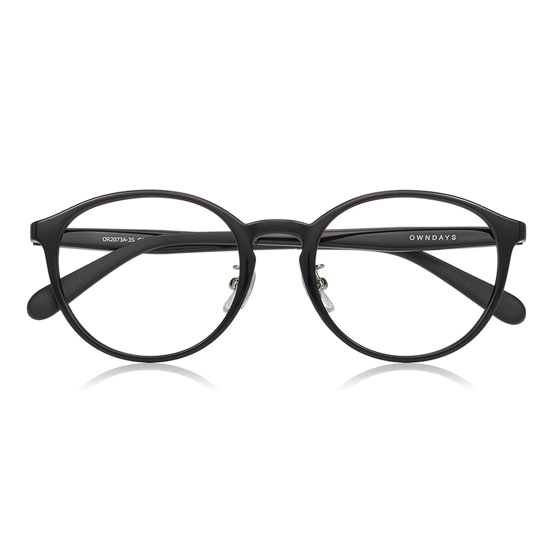 OWNDAYS | ESSENTIAL Black Full Rim Boston right side
