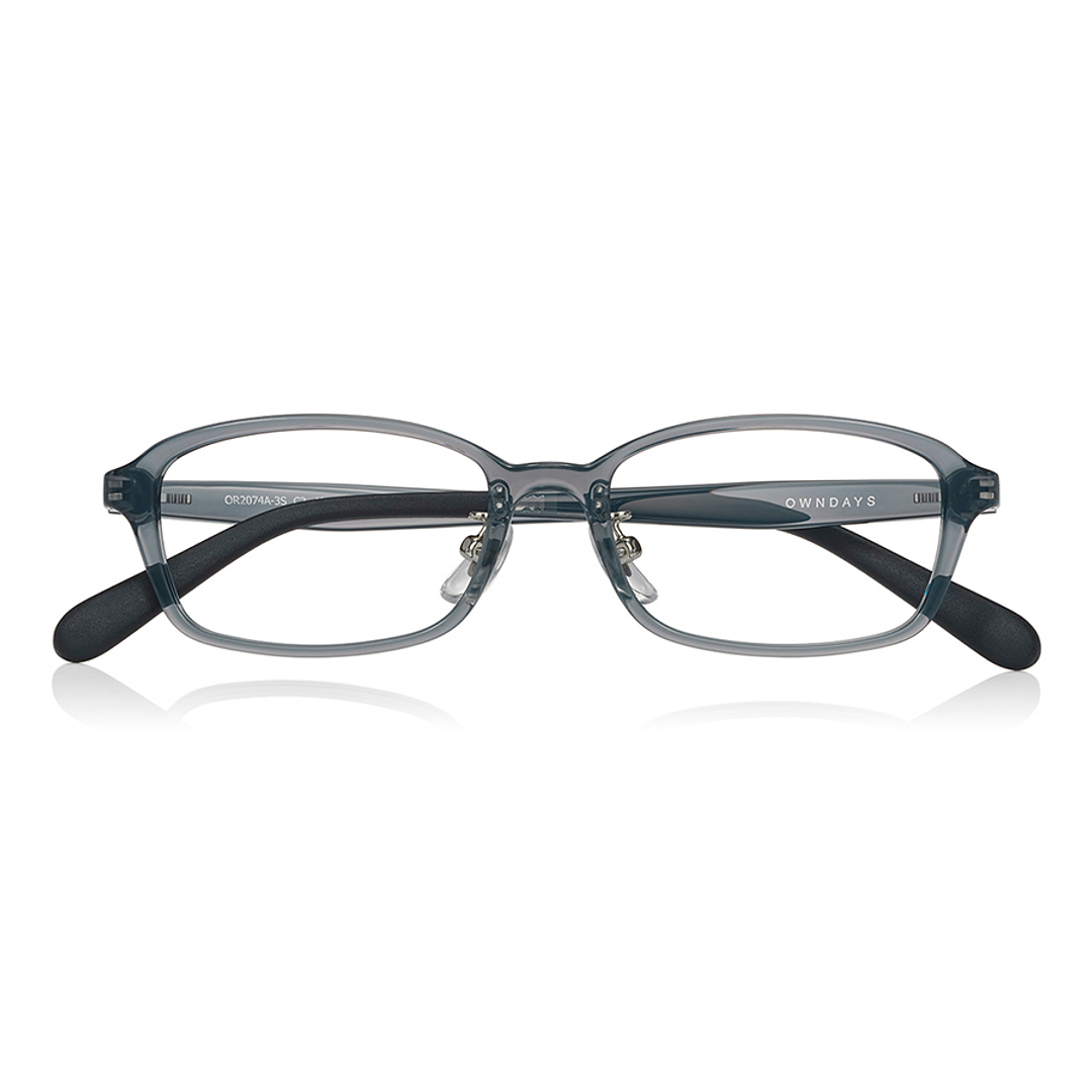 OWNDAYS | ESSENTIAL Light Gray Full Rim Rectangle right side